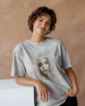 Handwritten Soul Graphic T-Shirt – Gray Edition